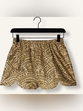 Greek Archaic Kori Gold Shorts